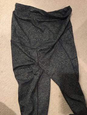 Senita Maternity Athletics Black /Evergreen Leggings